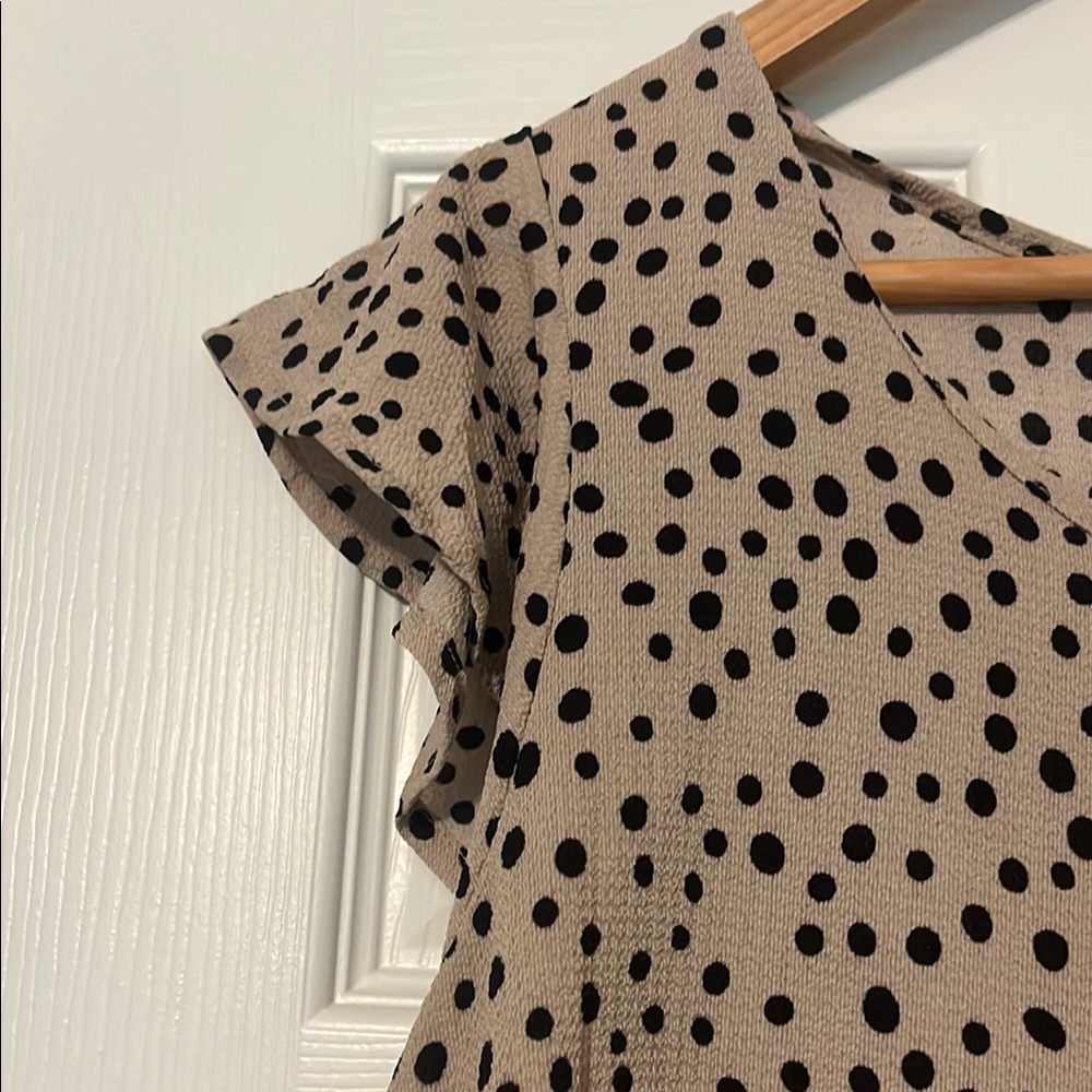 Maternity Ruffled Cap Sleeve Blouse - Picture 5 of 6
